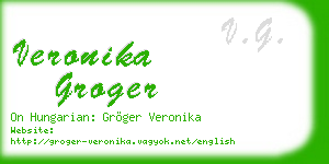veronika groger business card